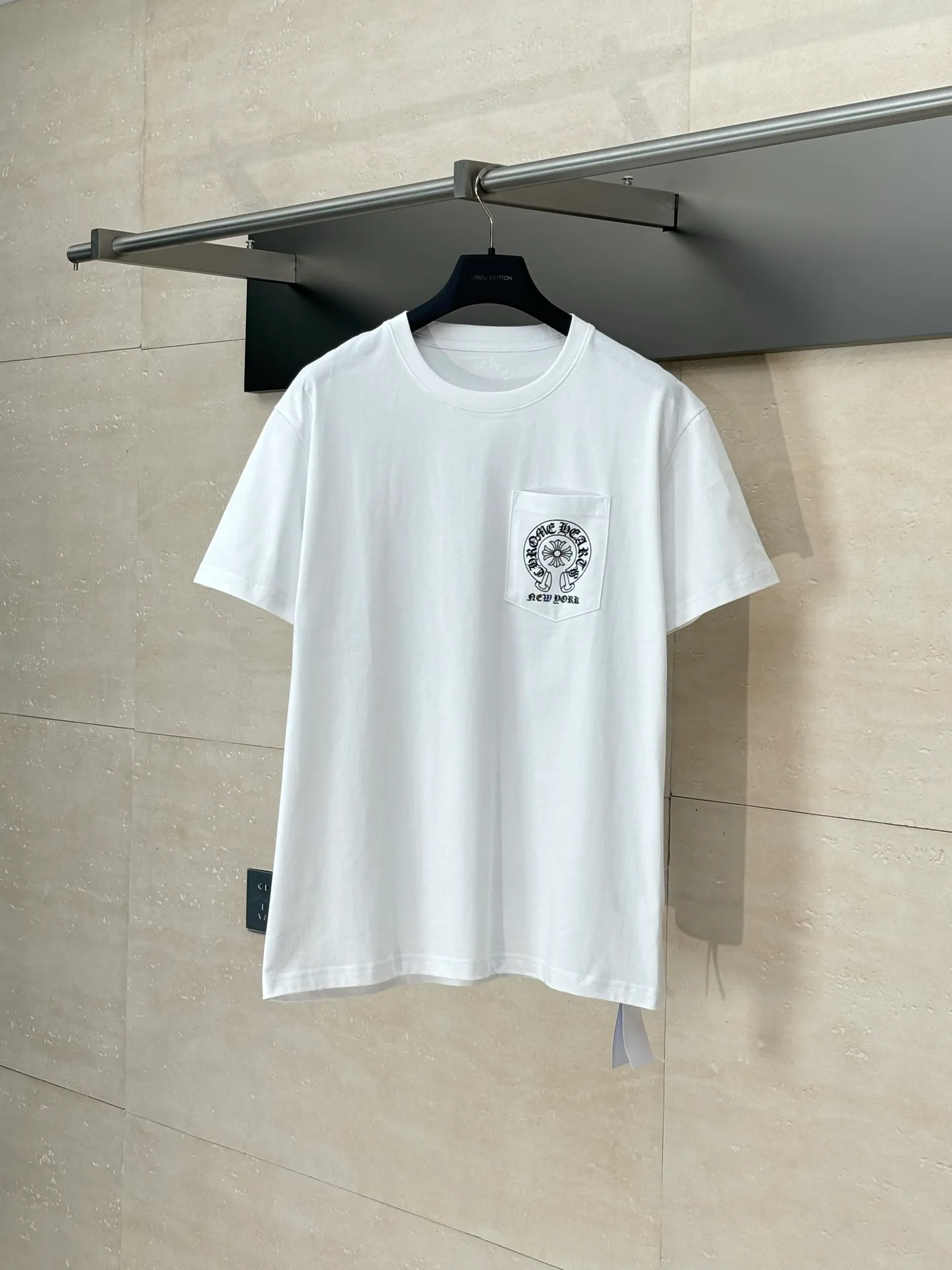 🅿️270 Chrome Heart*/Chrome Heart 25SS CH New York limited horseshoe print short-sleeved T-shirt. The fabric is made of 26-woven 200g cotton. The printing uses special imported slurry. Customized supporting accessories. Size: S/M/L